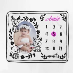 Custom Baby Blanket with Picture & Name - Image 9