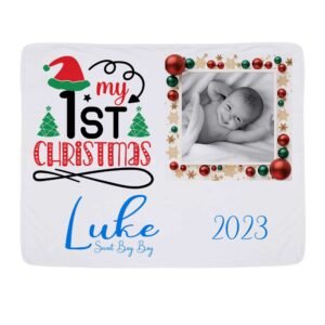 First Christmas Baby Blanket - Image 1