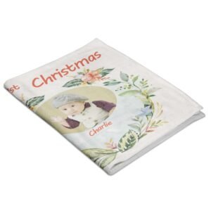 Custom First Christmas Baby Blanket - Image 4
