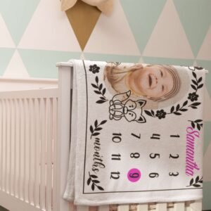 Custom Baby Blanket with Picture & Name - Image 4