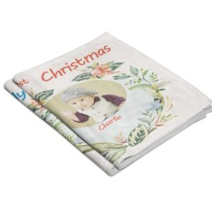 Custom First Christmas Baby Blanket - Image 8