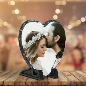 Picture Printed & Back Engraved Heart Rock Slate - Image 9