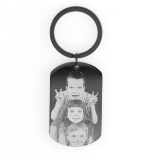 My Dad Rocks: Personalised Photo Printed Engraved Tag - Image 6
