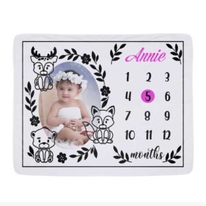 Custom Baby Blanket with Picture & Name - Image 6