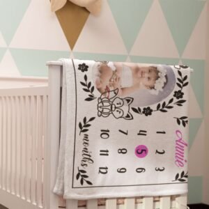 Custom Baby Blanket with Picture & Name - Image 8