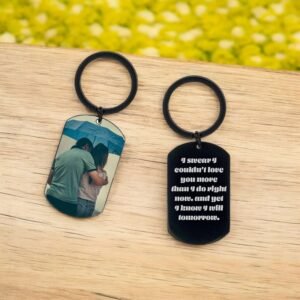 Custom Photo Printed & Text Engraved Tag - Image 5