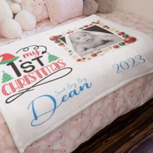 First Christmas Baby Blanket - Image 10