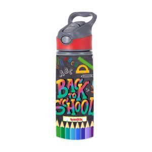 Personalized Name Printed Back-to-School Aluminum Water Bottle - Image 5