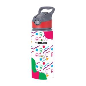 Personalized Name Printed Back-to-School Aluminum Water Bottle - Image 6