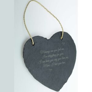 Personalised Baby Ultrasound Heart Slate - Image 6