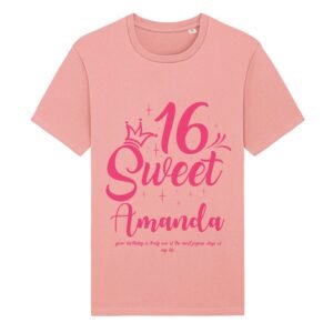 Custom Sweet 16 Birthday T-Shirt - Image 3