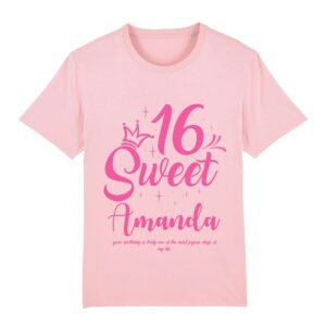Custom Sweet 16 Birthday T-Shirt - Image 16