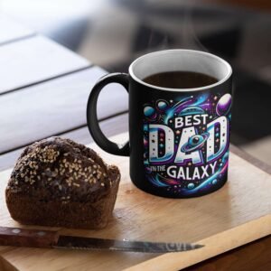 Best Dad Space Theme Magic Mug - Image 2