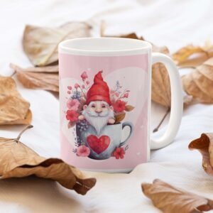 Personalised Valentine Mug with Gnome Design - Image 5