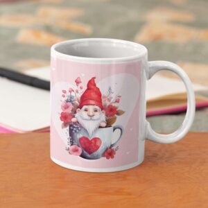 Personalised Valentine Mug with Gnome Design - Image 7