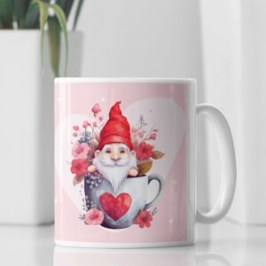 Personalised Valentine Mug with Gnome Design - Image 9