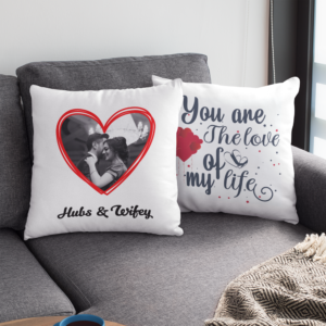 Custom Heart Design Cushion Cover - Image 4