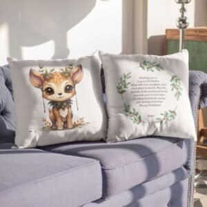 Baby Deer Christmas Cushion Cover - Image 18