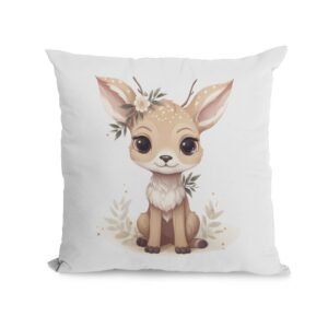 Baby Deer Christmas Cushion Cover - Image 3