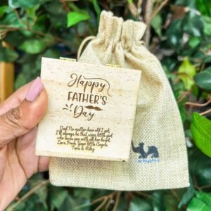 Best Dad Ever Custom Engraved Cufflinks - Image 4