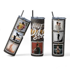 Best Dad Personalized Photo Tumbler - Image 3