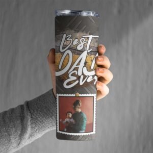 Best Dad Personalized Photo Tumbler - Image 4