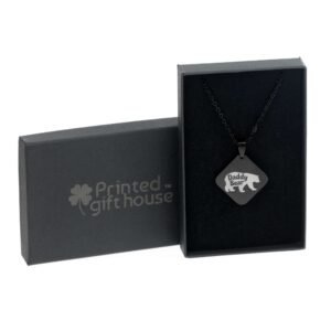 Personalised Daddy Bear Square Pendant - Image 8