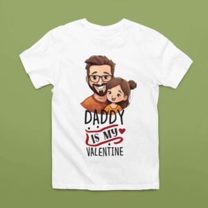 Daddy Is  My Valentine - Kids T-Shirts - Image 5