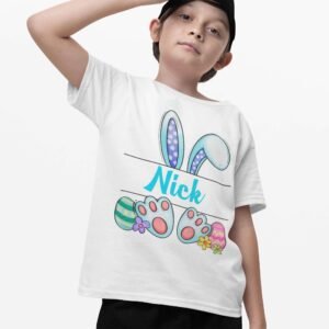 Easter Bunny Personalised Mug, Cushion Cover & T-Shirt - Image 9