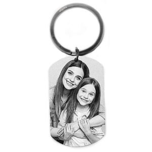 Personalised Picture & Text Engraved Tag For Mum - Image 4