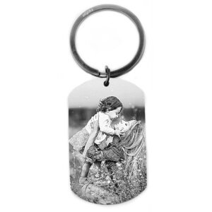 Personalised Picture & Text Engraved Tag For Mum - Image 3