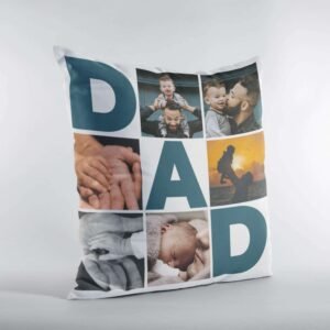 Custom Collage Cushion Cover for Dad - Image 3