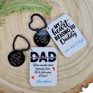 Personalised Father's Day Polymer Keyring - Image 6