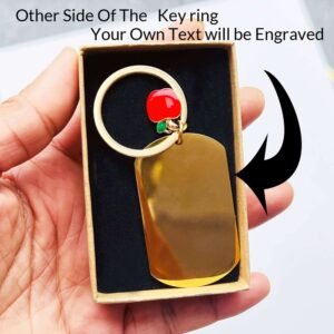 Best Teacher Ever Custom Gold Keyring - Image 7