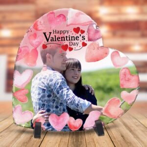 Personalised Valentine Heart Rock Slate - Image 6