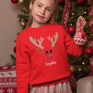 Custom Reindeer Family Jumper - Image 6