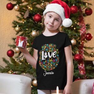 Love - Custom Christmas T-Shirt - Image 5