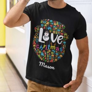 Love - Custom Christmas T-Shirt - Image 4