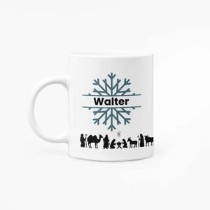 Customisable Snowflake Christmas Mug - Image 7