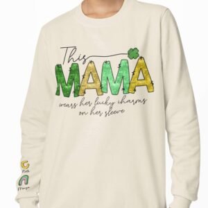Personalised Lucky Charms Sleeve Jumper for Mom - Image 4