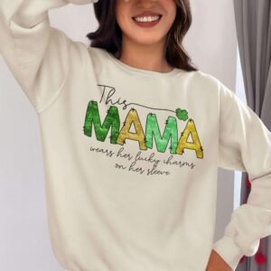 Personalised Lucky Charms Sleeve Jumper for Mom - Image 7