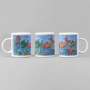 Custom Kids Drawing Ceramic Mug - Image 5