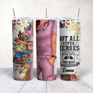 Nurse Hero 22cm Personalized Tumbler – The Ultimate Nurse Gift - Image 6