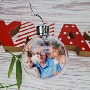 Personalised Clear Bauble Decoration - A Holiday Keepsake - Image 4