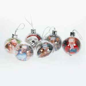 Custom Picture Printed Baubles - 6 pack - Image 8