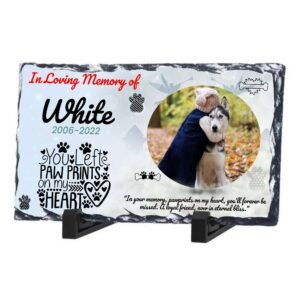 Custom Pet Memorial Photo Slate - Image 3