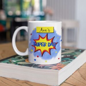 Personalised Super Dad Mug - Image 4