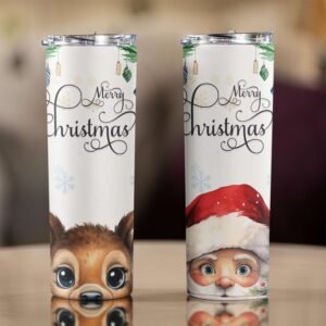 Santa & Friends Personalised Christmas Tumbler - Image 3