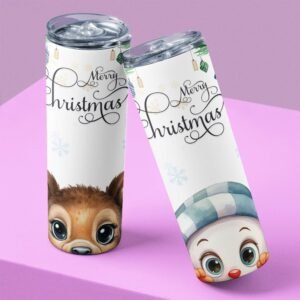 Santa & Friends Personalised Christmas Tumbler - Image 5