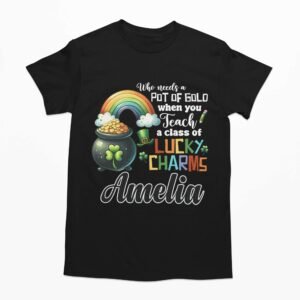 Personalised St. Patrick's Day Teacher's T-Shirts - Image 9